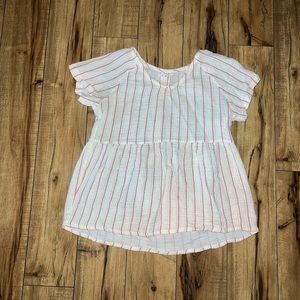 striped baby doll top